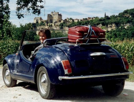 Gamine on holiday in France