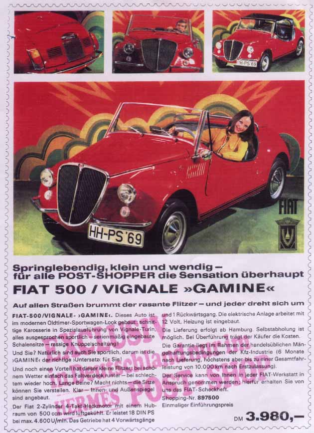 German Vignale Gamine brochure, page 2