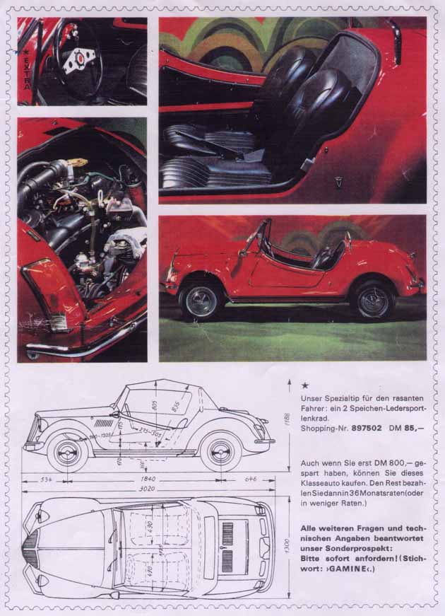 German Vignale Gamine brochure, page 3