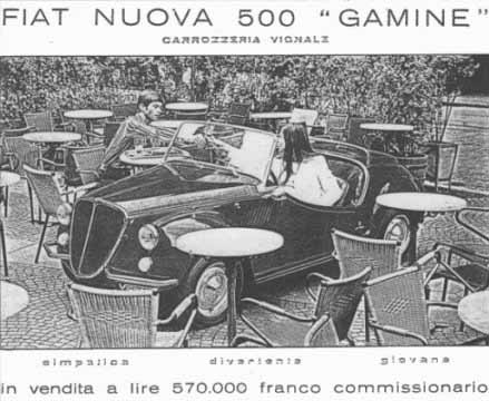 Italian Vignale Gamine brochure #1
