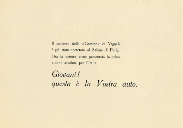 Italian Vignale Gamine brochure #3, page 3