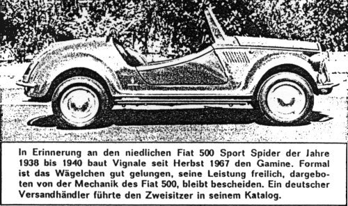 German press review of the Vignale Gamine, #2