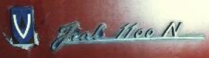 1953 Vignale Fiat 1100 — firewall plate